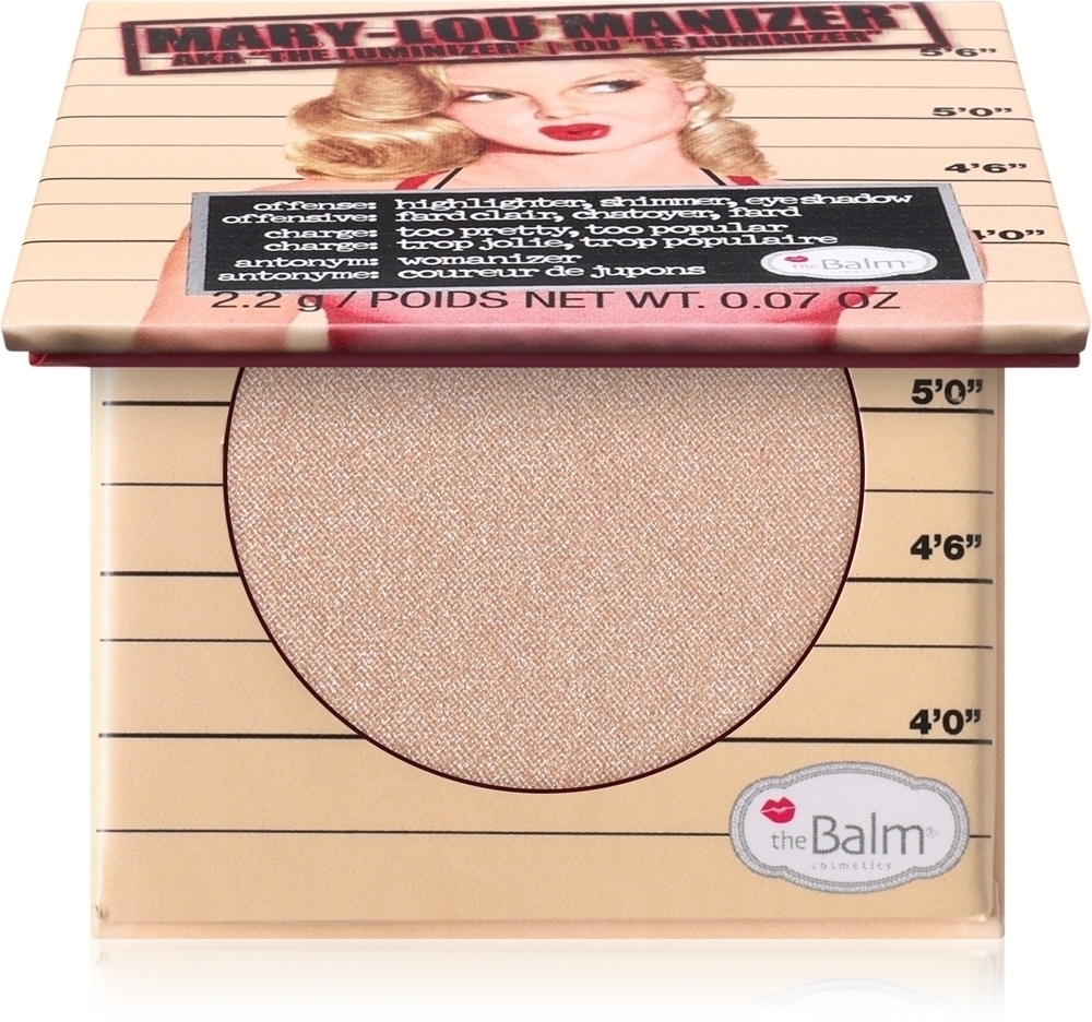 

Хайлайтер и тени для век Lou Manizer в одном Thebalm, 2,2 гр