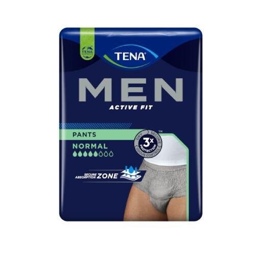 

Брюки обычные серые, нижнее белье L/xl, 30 шт. Tena Men