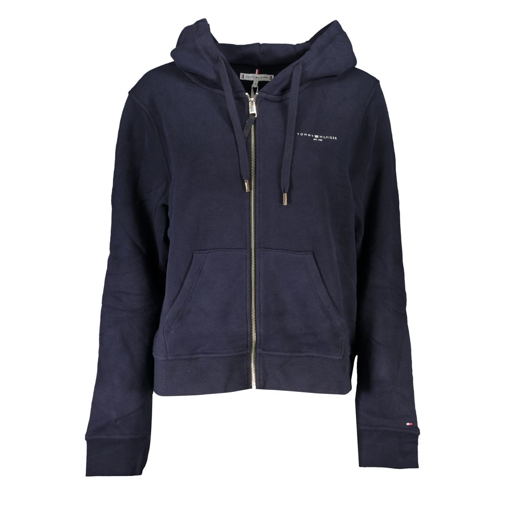 

Синяя хлопковая женская толстовка Tommy Hilfiger