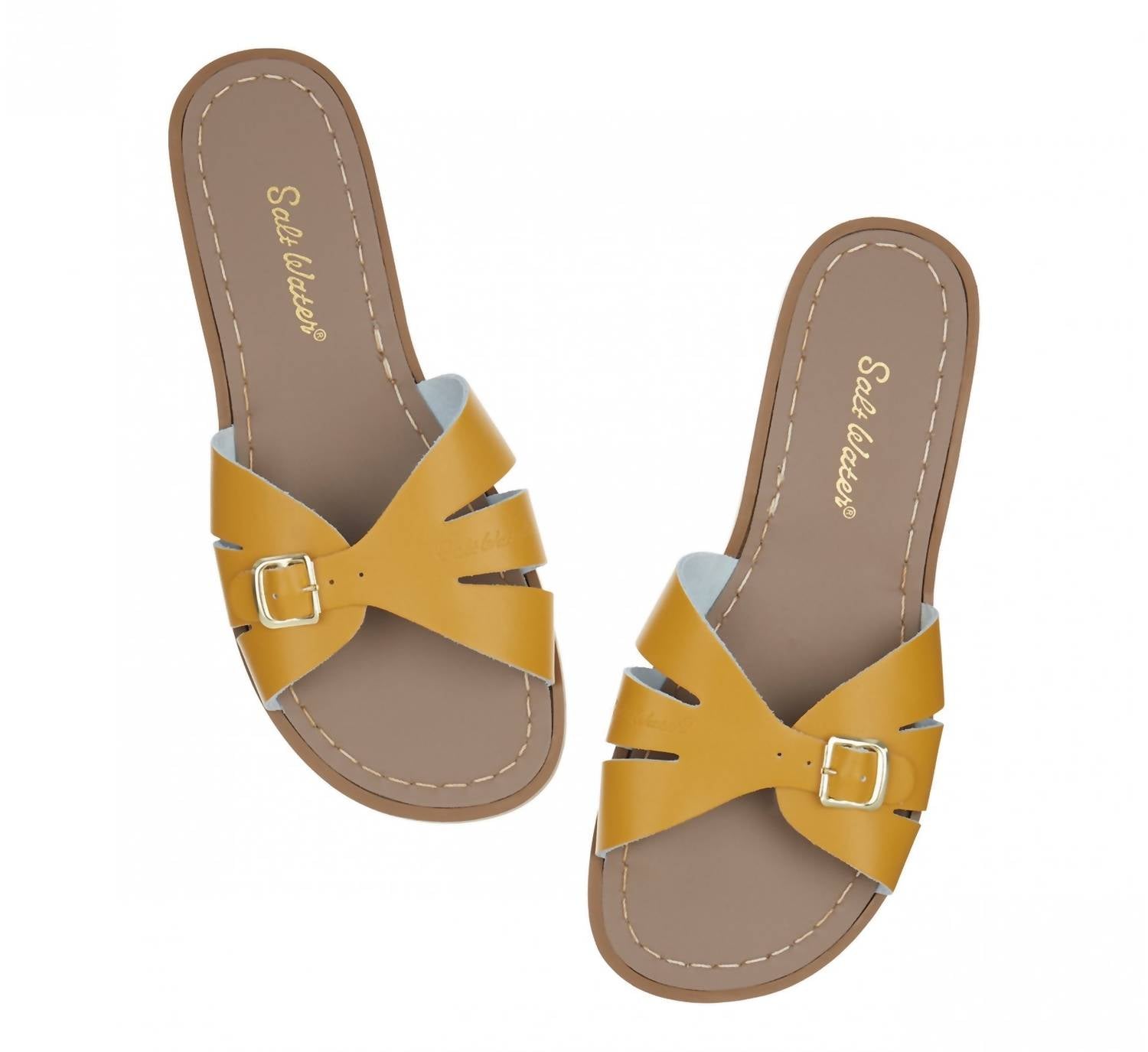 Женские классические шлепанцы Mustard Salt Water Sandals, Mustard — фото 2