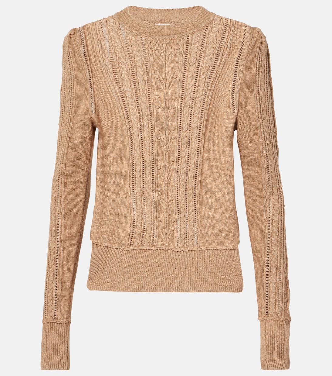 

Свитер из хлопка и шерсти Kalyn Marant Etoile, кэмел