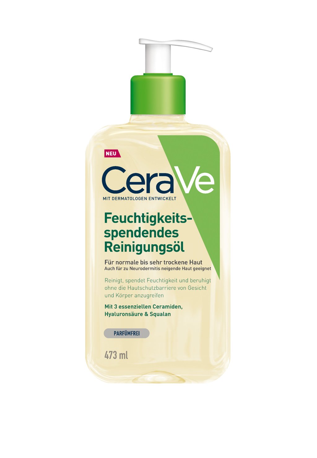 

Очищение лица FACE CARE CLEANSING FEUCHTIGKEITSSPENDENDES REINIGUNGSÖL FÜR NORMALE BIS SEHR TROCKENE HAUT 473 ML CeraVe