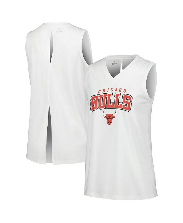 

Женская белая майка Chicago Bulls с узором Пейсли Пикабу Levelwear
