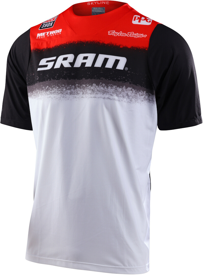 

Велосипедная майка Troy Lee Designs skyline air sram roost с коротким рукавом, White/Red/Black