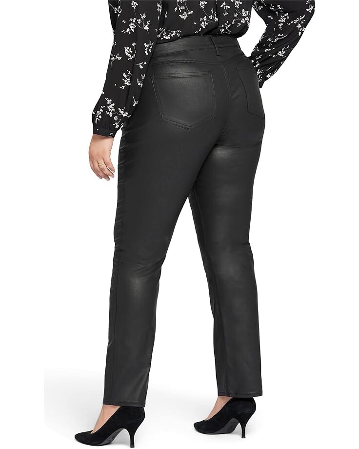 

Брюки NYDJ Plus Size Marilyn Straight, цвет Black Coated