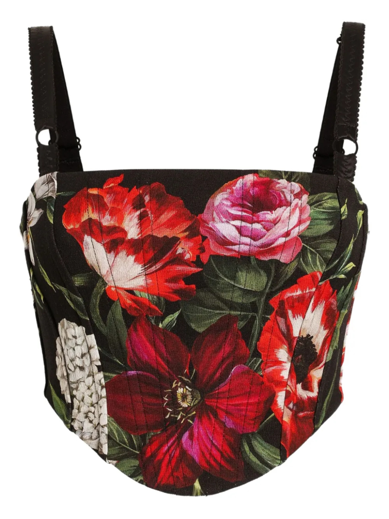 

Dolce & Gabbana топ с цветочным принтом, черный