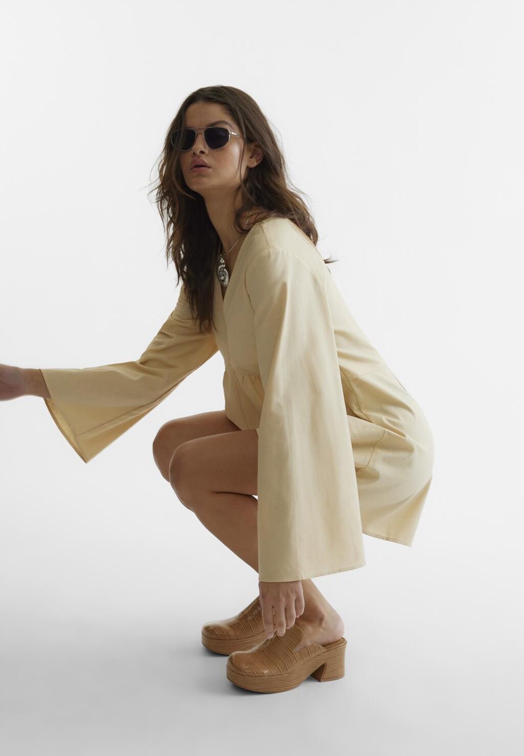 

Комбинезон LOOSE PLAYSUIT SOMETHINGNEW, бежевый