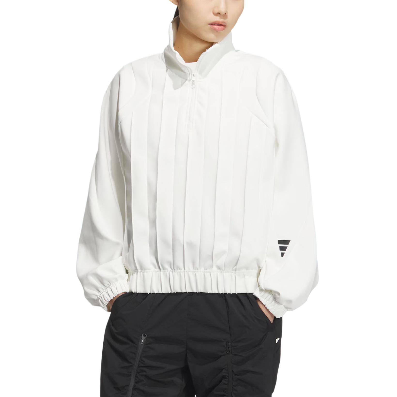 Adidas FUSTL W P CREW Свитшот Женский Ярко-белый — фото 4