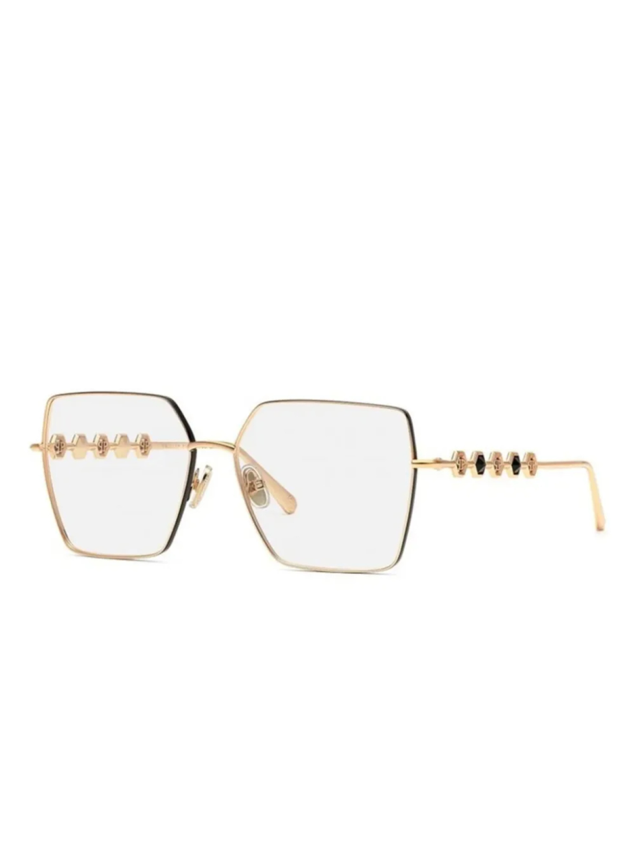 

Очки Philipp Plein Eyewear logo arms frames, золотой
