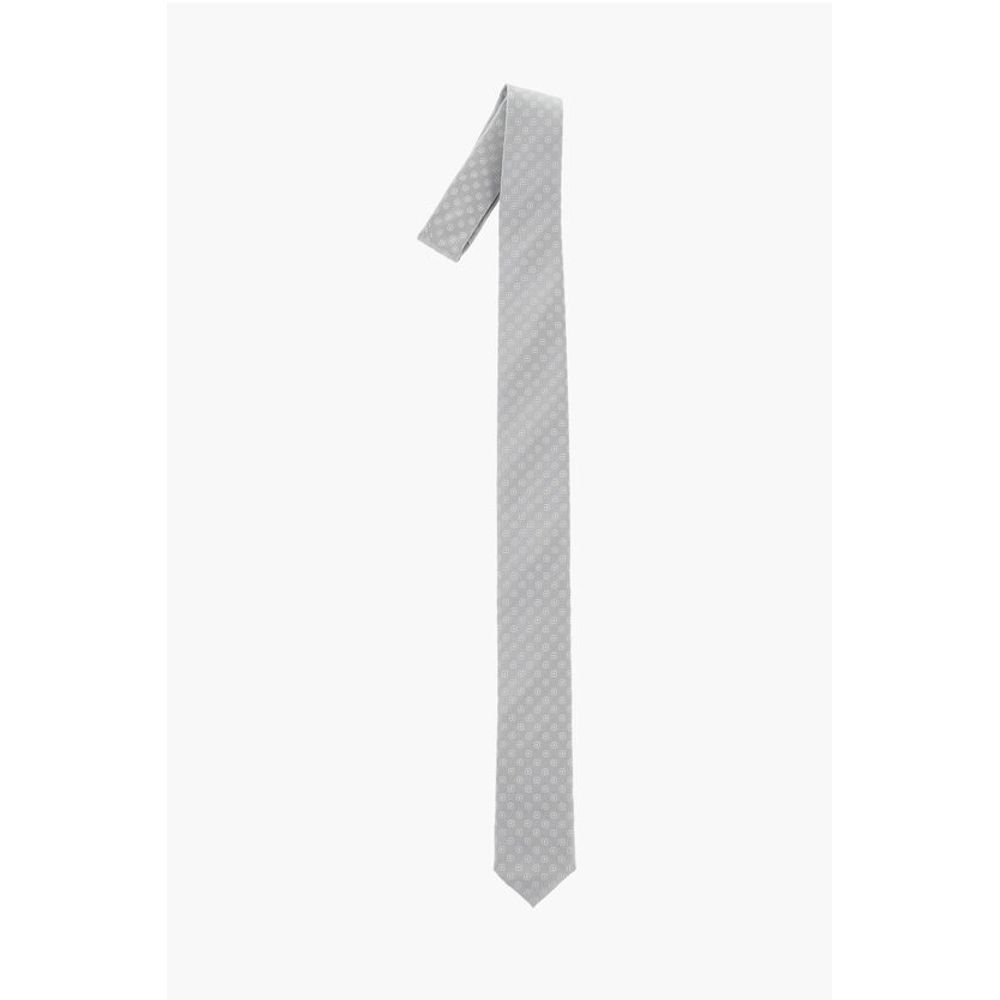 

CC COLLECTION однотонный шелковый галстук Corneliani, серый