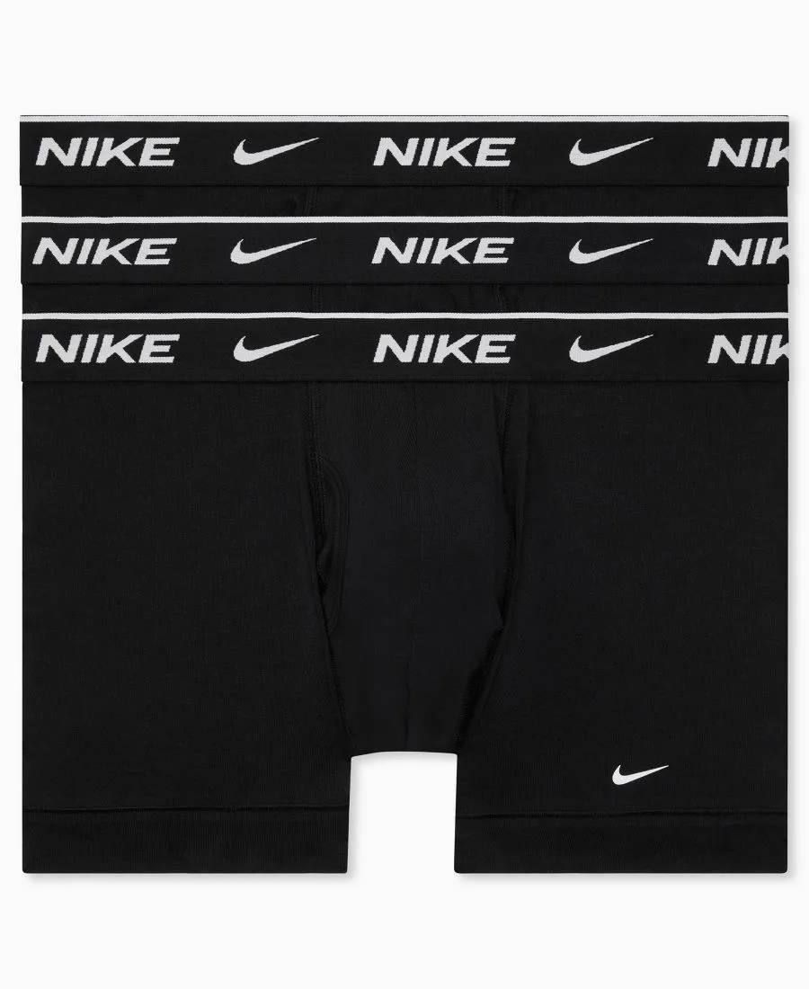Мужские хлопковые эластичные плавки Dri-FIT Essential, комплект из 3 штук Nike, черный