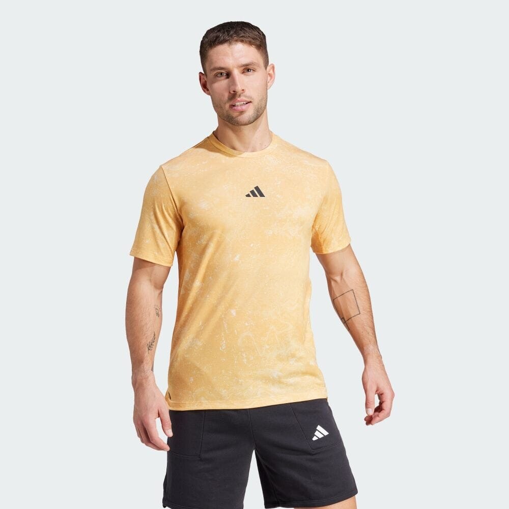 

Футболка Adidas Power Workout Short Sleeve T-Shirt, цвет Semi Spark/Black