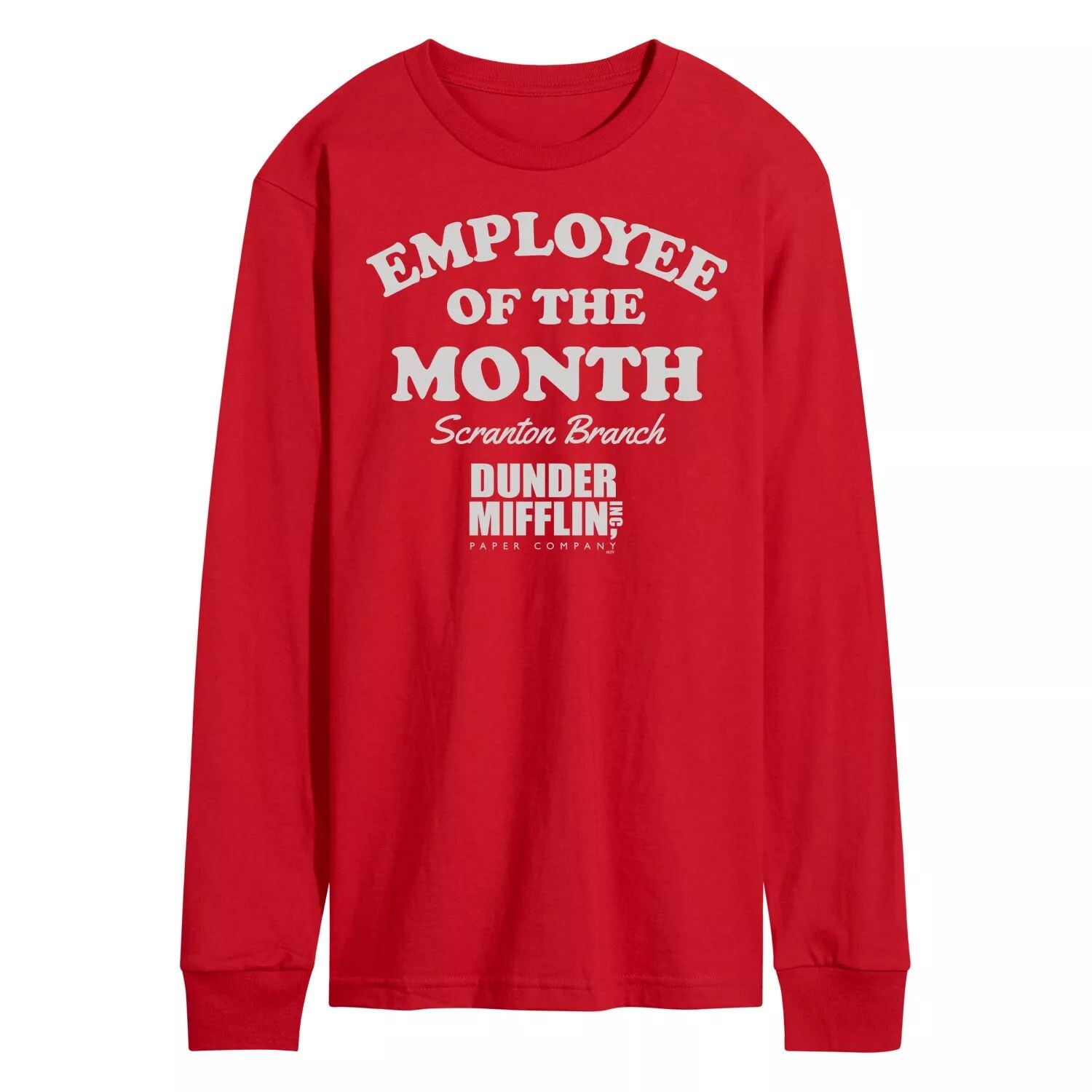 

Мужская футболка с длинными рукавами The Office Employer Of Month Licensed Character
