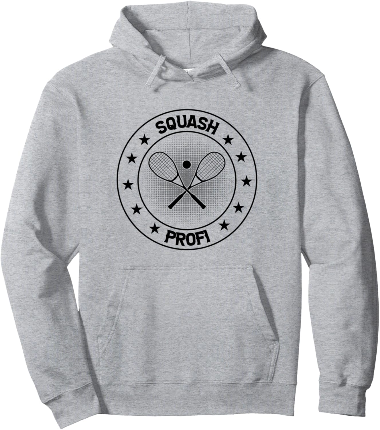 

Худи с изображением профиля игрока в сквош Squash Game Squash Player, серый