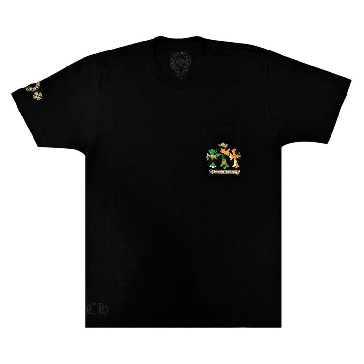 

Футболка Chrome Hearts Horse Shoe Logo Pocket T-Shirt, черный