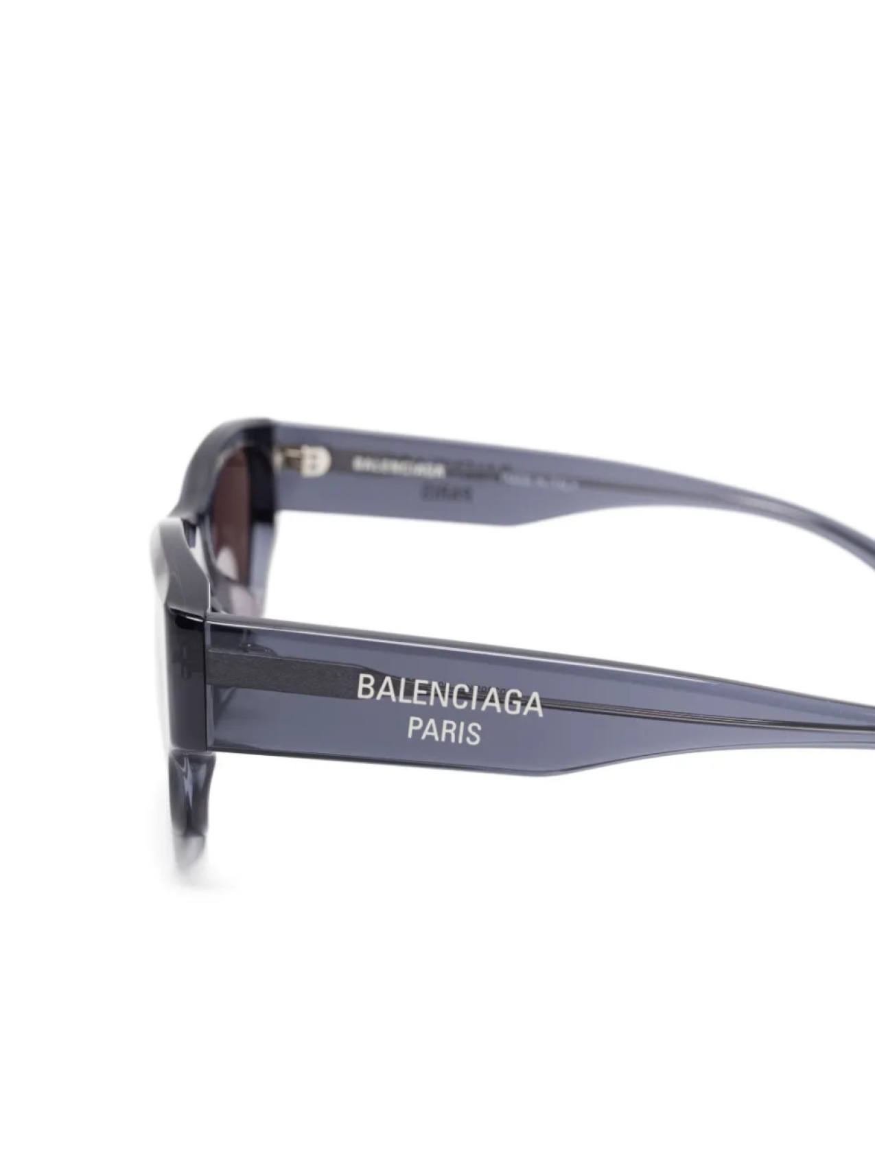 Солнцезащитные очки в прямоугольной оправе Balenciaga Eyewear, серый — фото 3