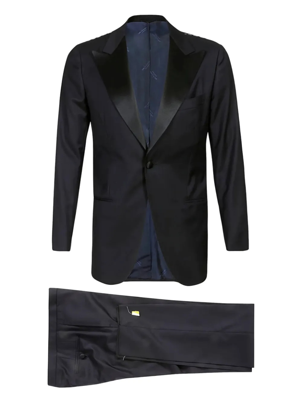 

Однобортный костюм Kiton, черный