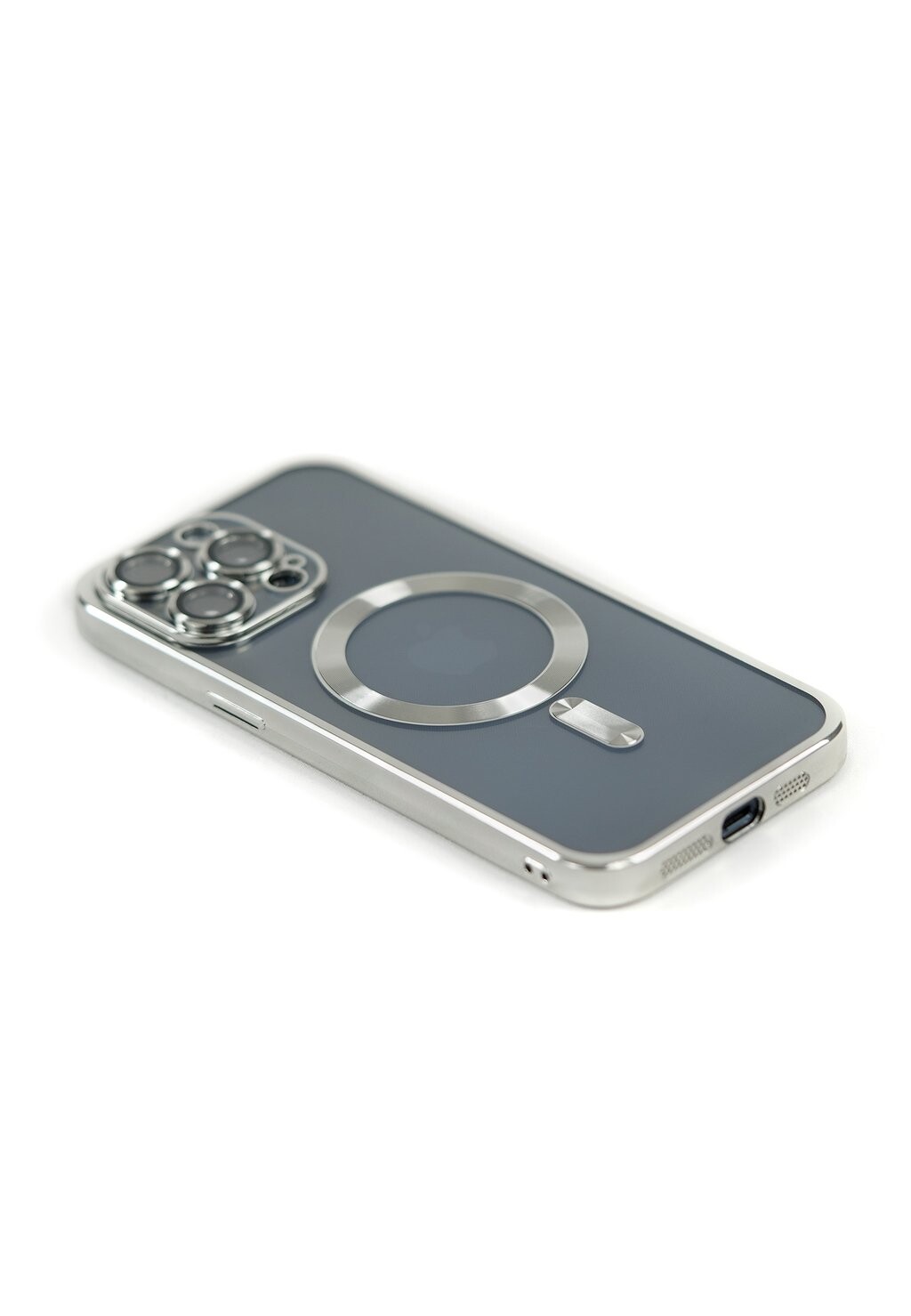 

Чехол для телефона CRYSTAL CLEAR CASE FOR IPHONE IPHONE 15 PRO Arrivly, посеребренный