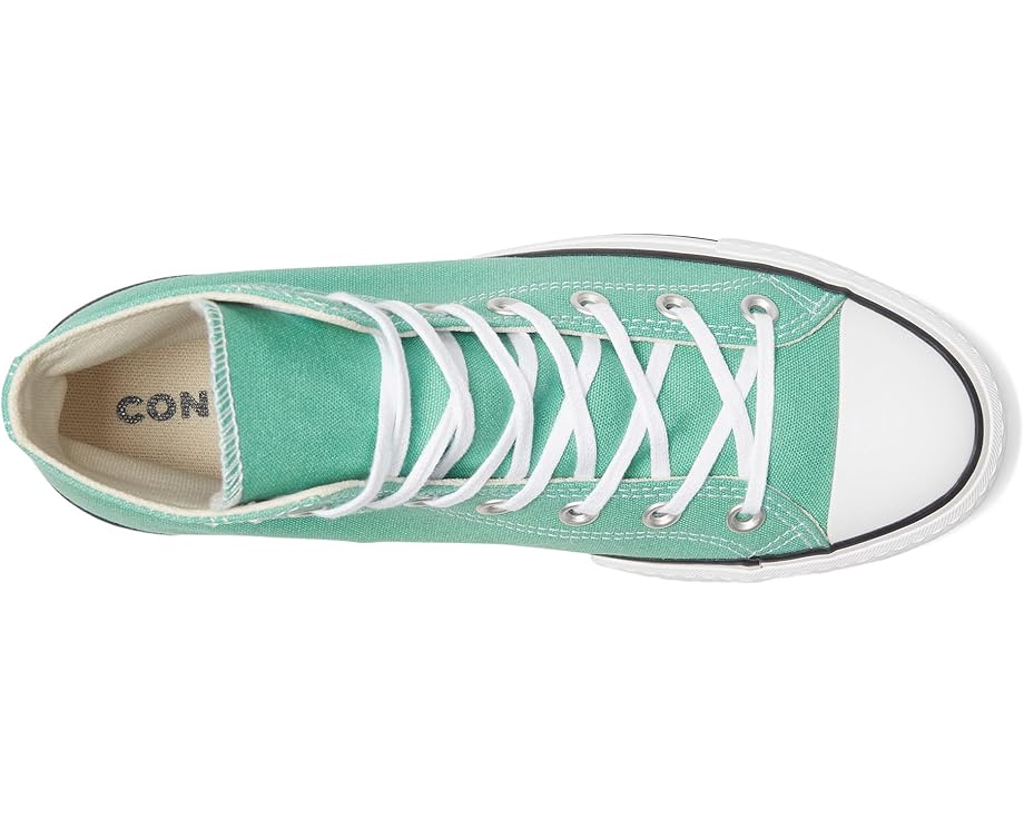 Кроссовки Converse Chuck Taylor All Star Lift Platform - Hi, цвет Archive Sea Green/White/Black — фото 2
