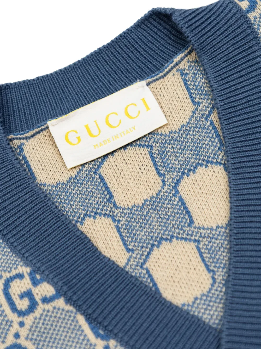 Хлопковый кардиган Gg Gucci Kids, синий — фото 3