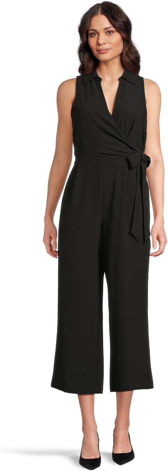 

Женский легкий комбинезон с воротником Calvin Klein, Black