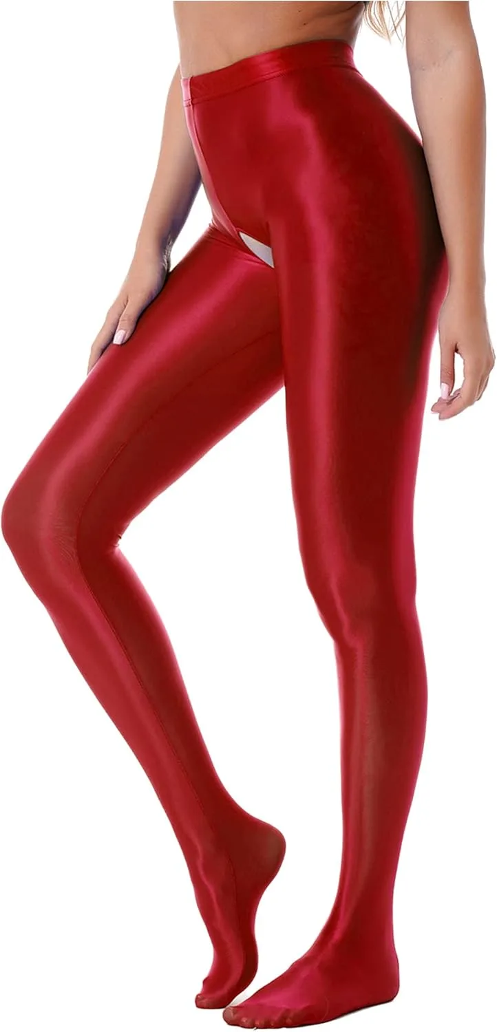 

Женские глянцевые непрозрачные колготки YiZYiF с высокой талией