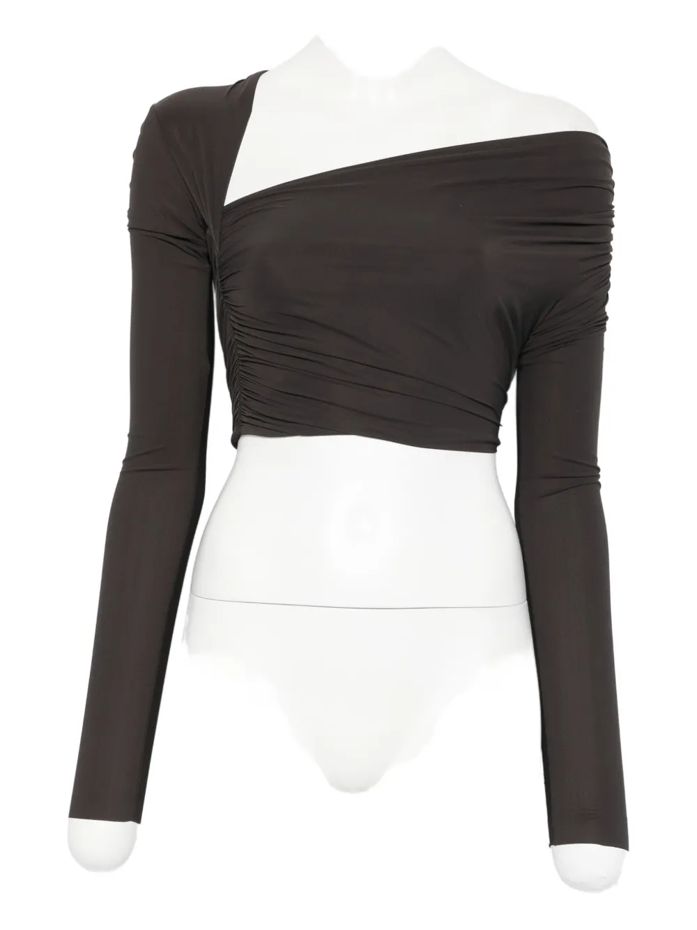 

Блузка на одно плечо Amazuìn, коричневый