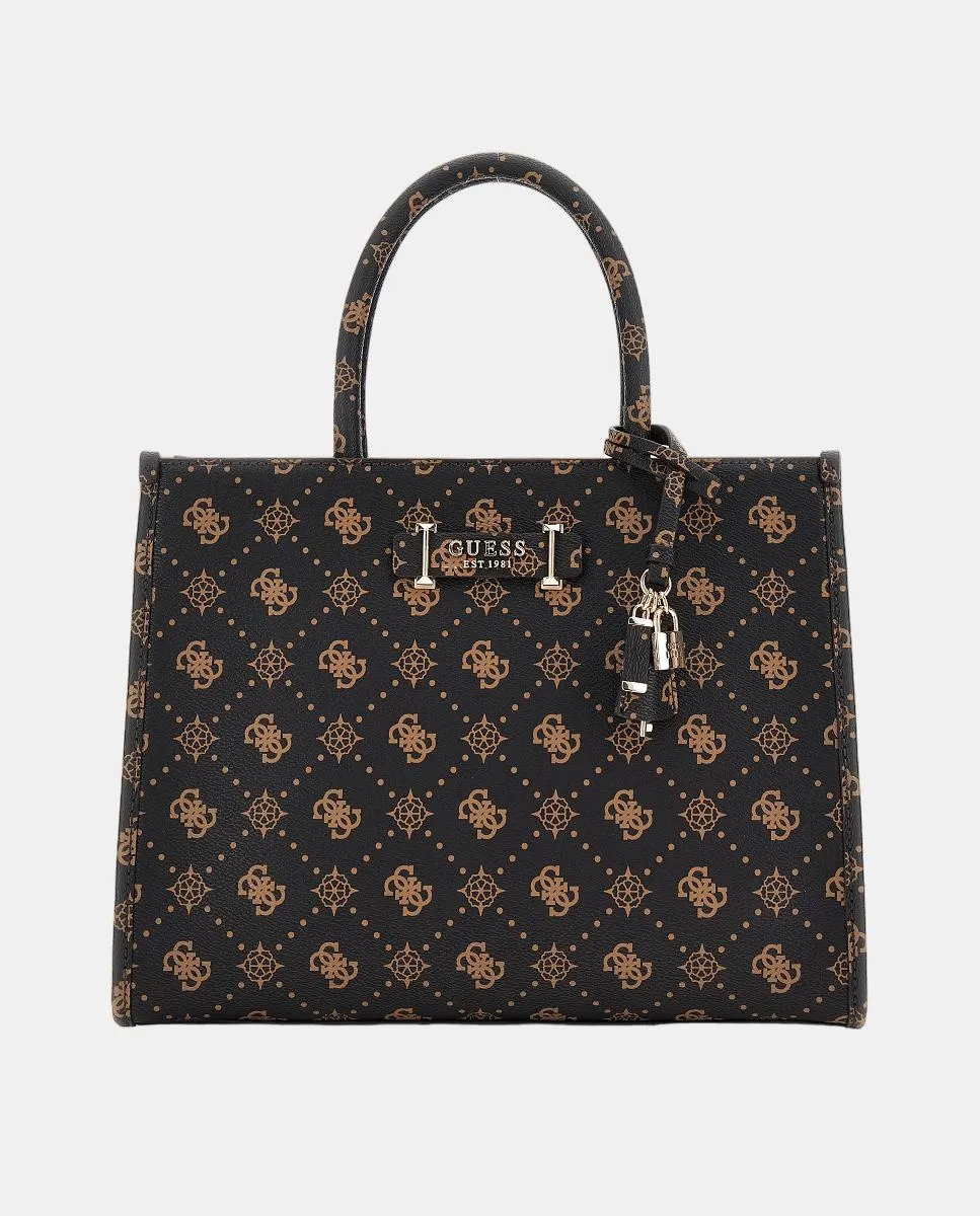 

Сумка через плечо на застежке-молнии Guess, темно-коричневый