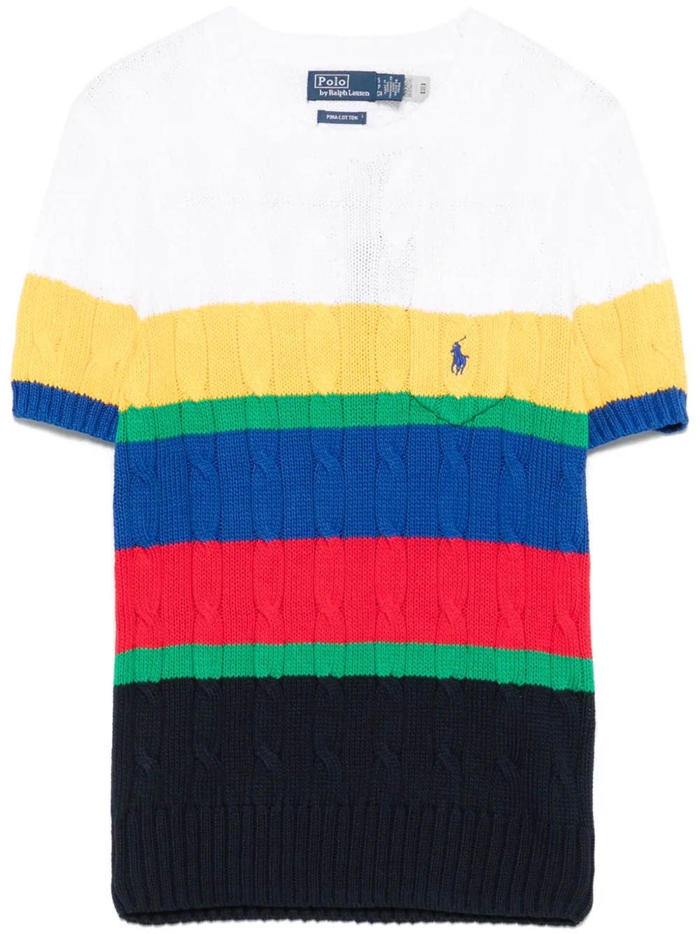 

Топ фактурной вязки POLO RALPH LAUREN, синий