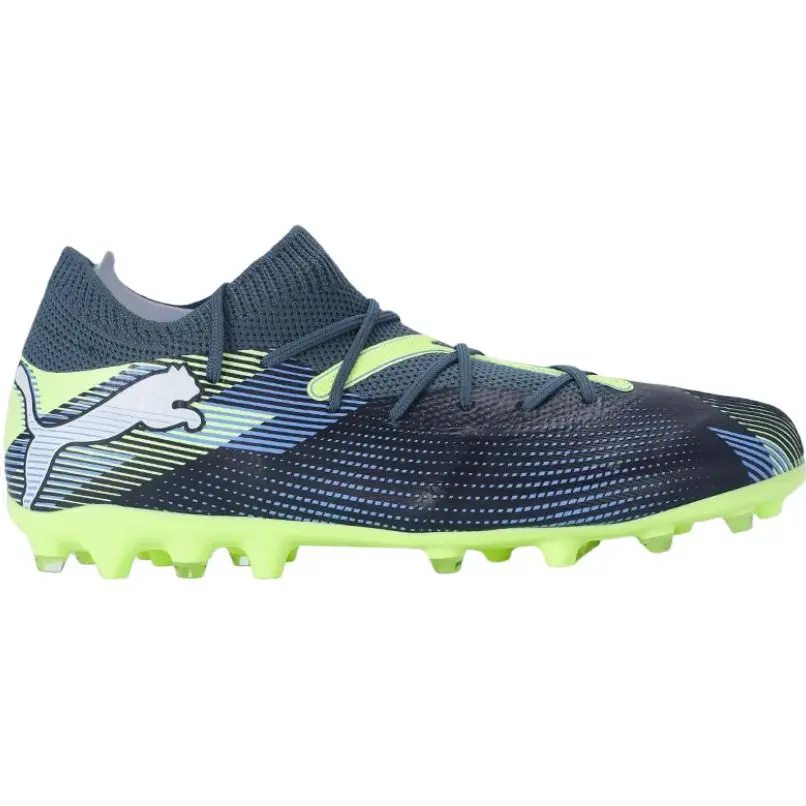 PUMA FUTURE 7 Low Top детские футбольные бутсы Dark Blue Kids' — фото 3