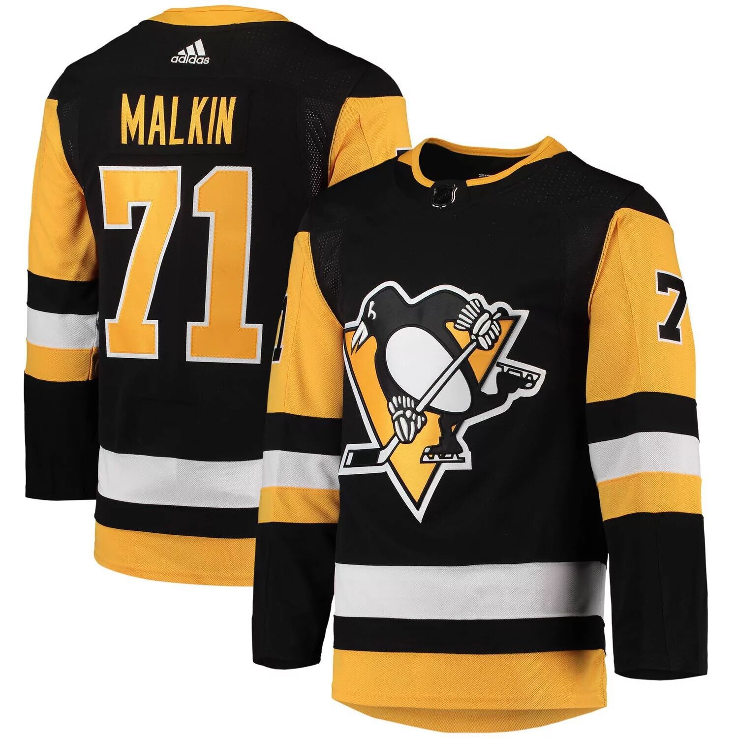 

Мужская черная майка для игроков Pittsburgh Penguins Evgeni Malkin Home Primegreen Authentic Pro Player adidas, Черный, Мужская черная майка для игроков Pittsburgh Penguins Evgeni Malkin Home Primegreen Authentic Pro Player adidas