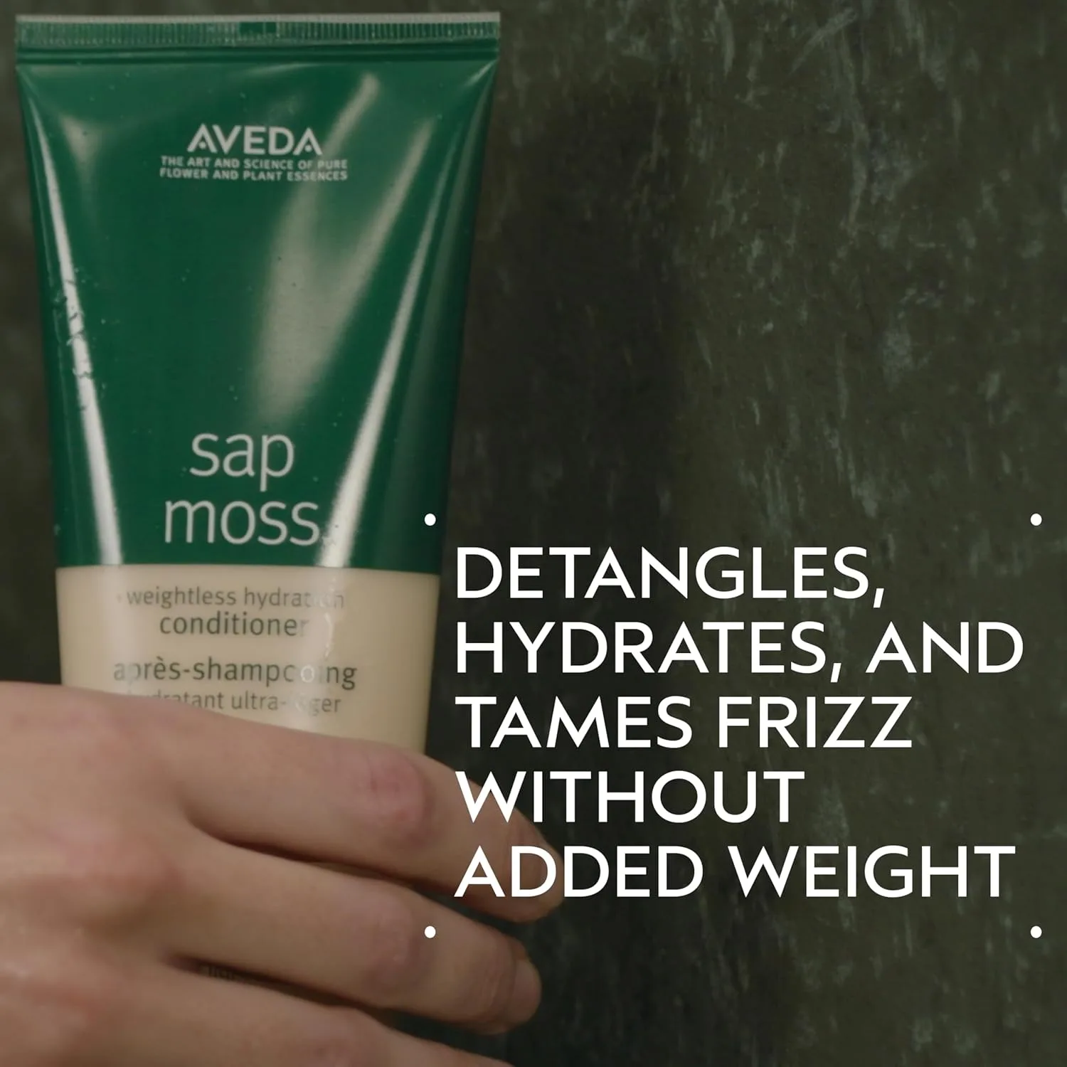 Кондиционер Aveda Sap Moss Weightless Hydration для нормальных и сухих волос, увлажняет, распутывает, борется с пушистостью, без силиконов, 98% натуральных ингредиентов, 200 мл — фото 2