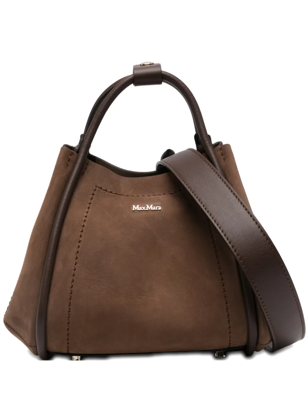 Сумка через плечо Marine XS с верхней ручкой Max Mara, коричневый