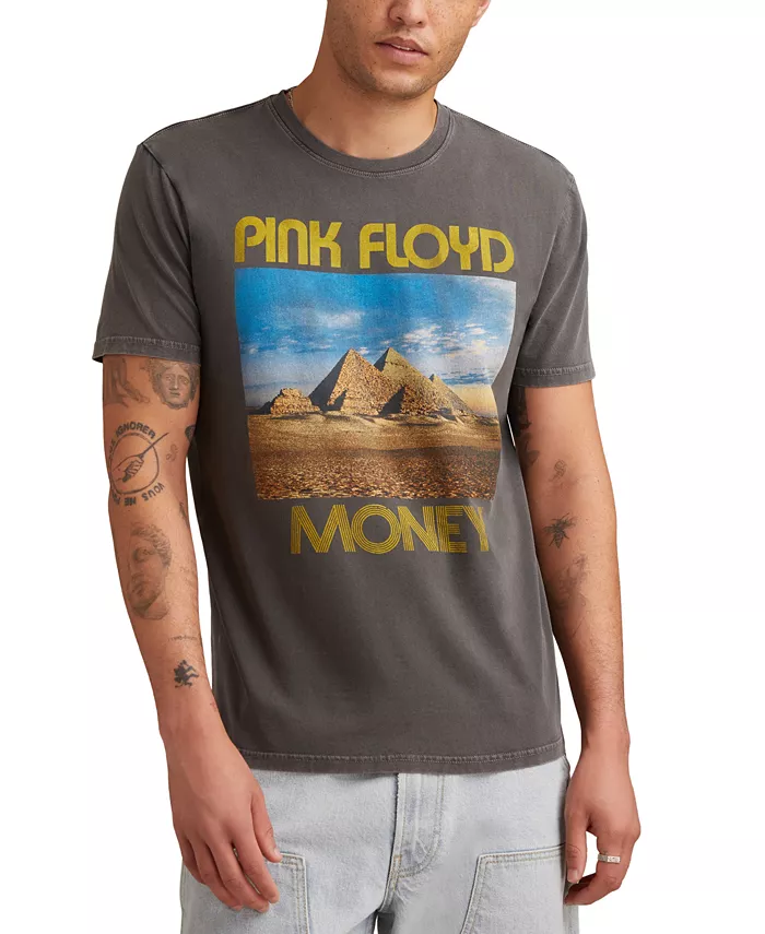 

Мужская футболка с коротким рукавом и принтом Pink Floyd Lucky Brand, черный