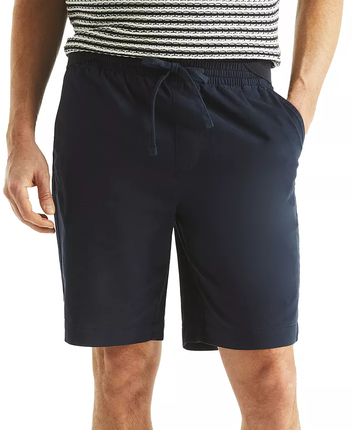

Мужские эластичные шорты с завязками, длина 9-1/2" Nautica, синий