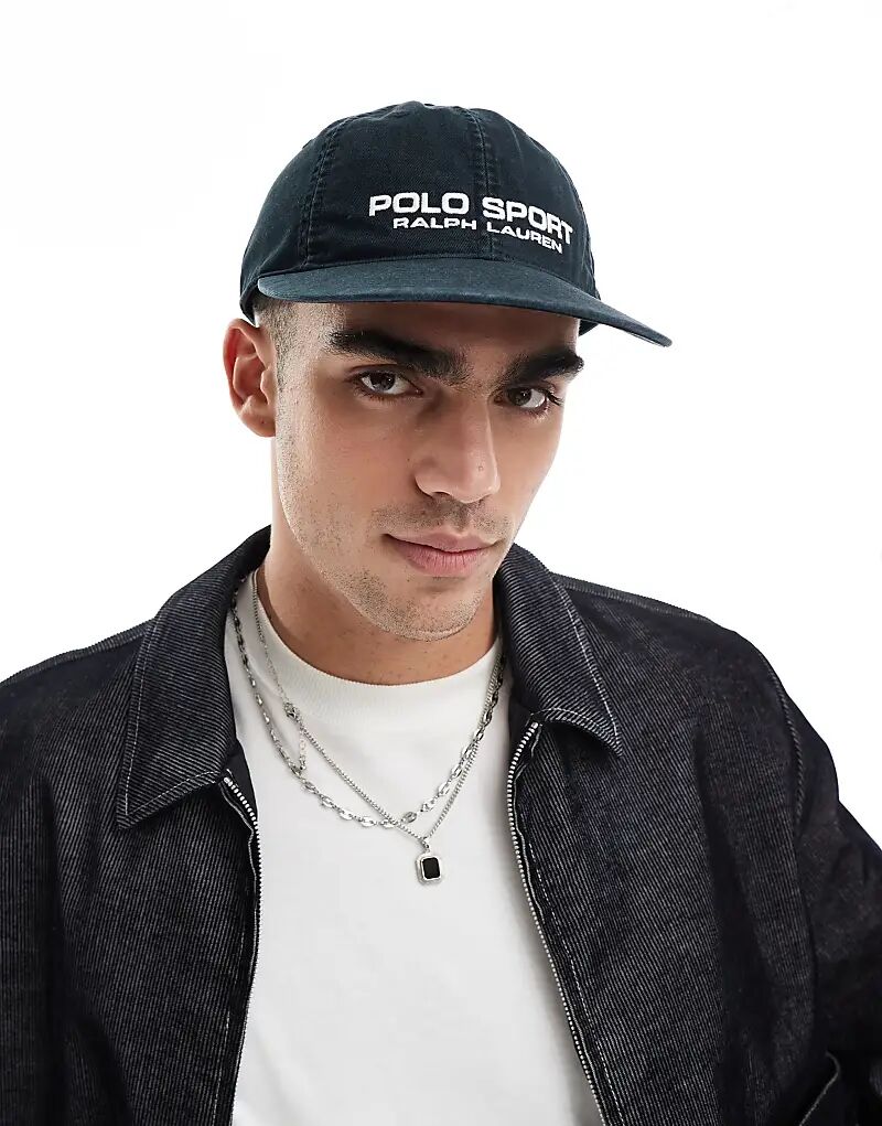 

Бейсболка Sport Capsule Authentic из хлопкового твила с логотипом черного цвета Polo Ralph Lauren