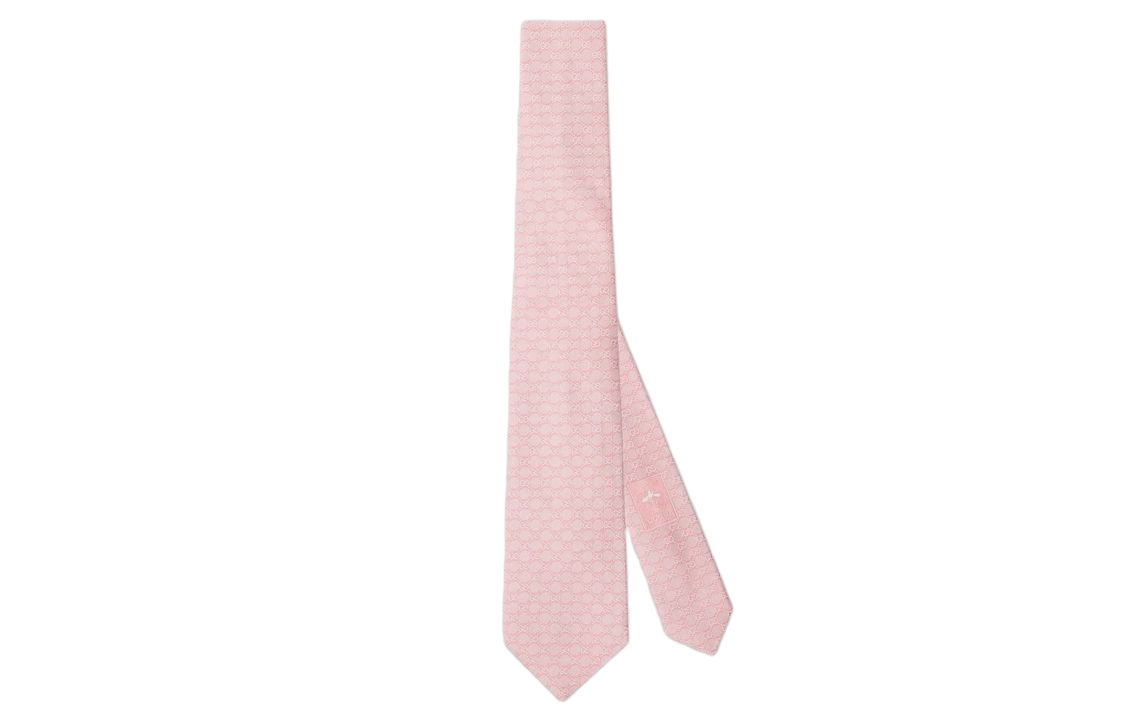 

GUCCI Галстук GG из шелкового жаккарда, Pink