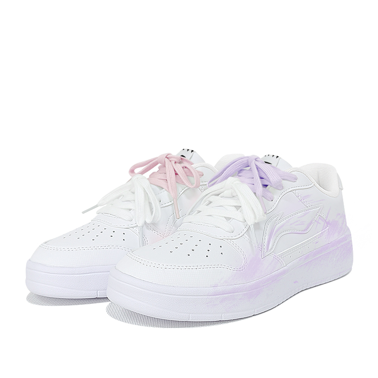 

Понтонные лодки нескользящие, устойчивые к истиранию, легкие низкие кроссовки для скейтбординга Unisex LINING, фиолетовый розовый mismatched