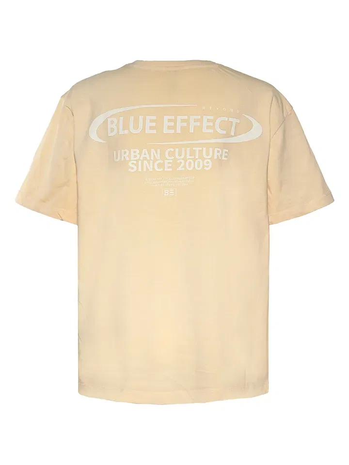 Футболка с принтом Blue Effect, бежевый — фото 2