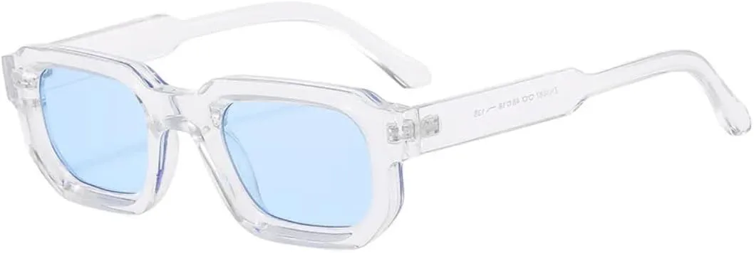 

Солнцезащитные очки для мужчин и женщин - защита UV400 - Rivets Punk Gradient Green для занятий спортом на открытом воздухе и вождения DSVIGF, Transparent