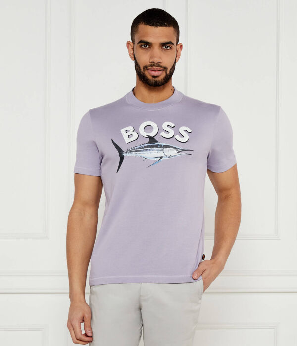 

Футболка te_bossfish Regular fit Boss Orange, лавандовый