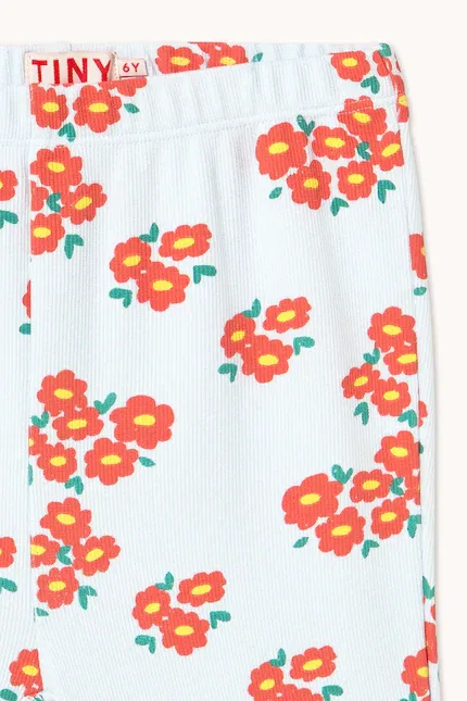 Штаны детские из рибаны Blossoms Rib Pant Tinycottons, белый — фото 4