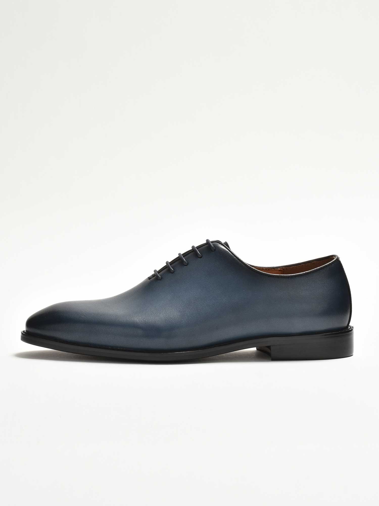 Классические кожаные туфли LUCIUS из цельного куска кожи, Navy