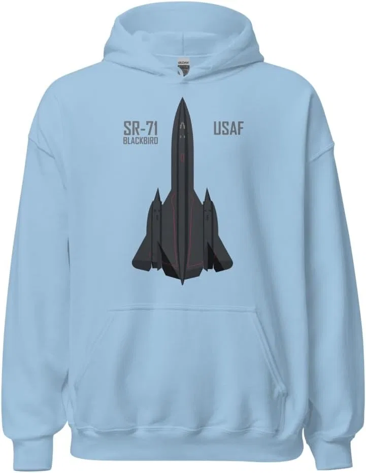 Generic Толстовка с капюшоном Unisex SR-71 Blackbird Legendary USAF Spy Plane High Altitude Military Aviation SR71