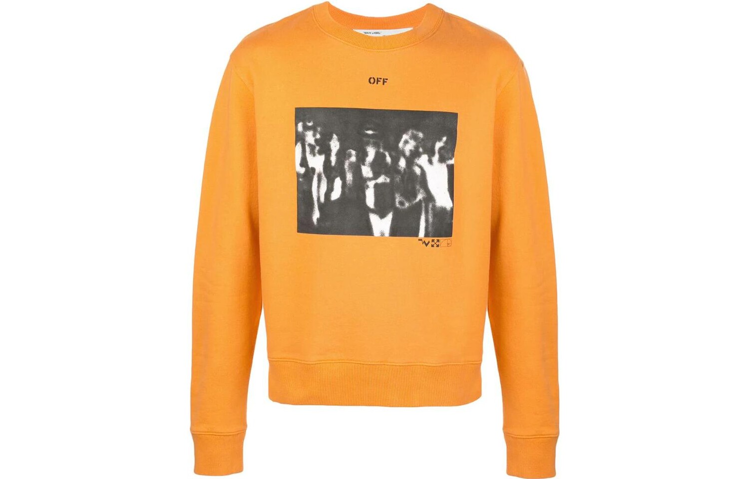 

Толстовка мужская оранжевая Off-White, оранжевый