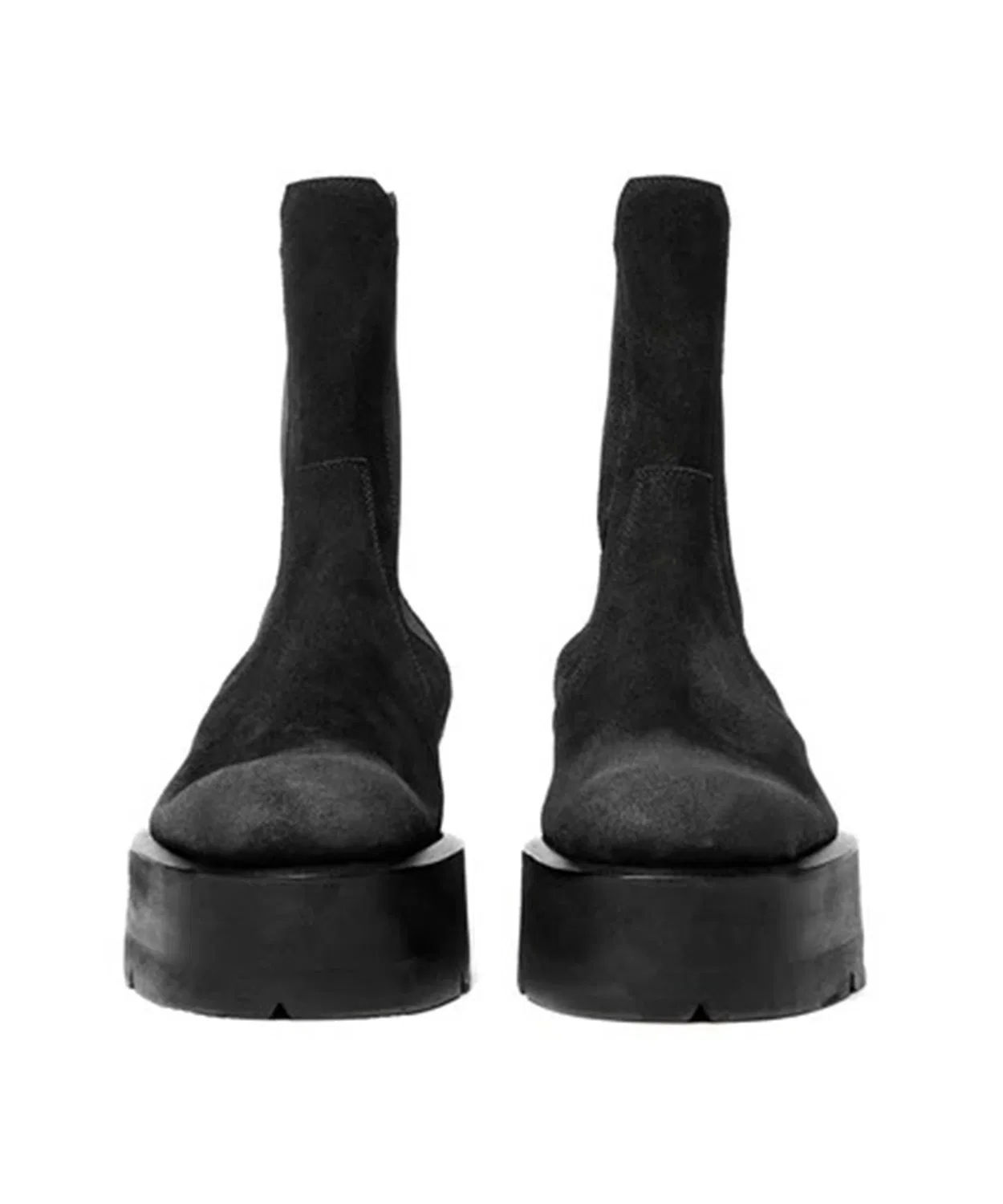 Ботинки JULIUS из велюра с платформой и подошвой Vibram, чёрные — фото 4