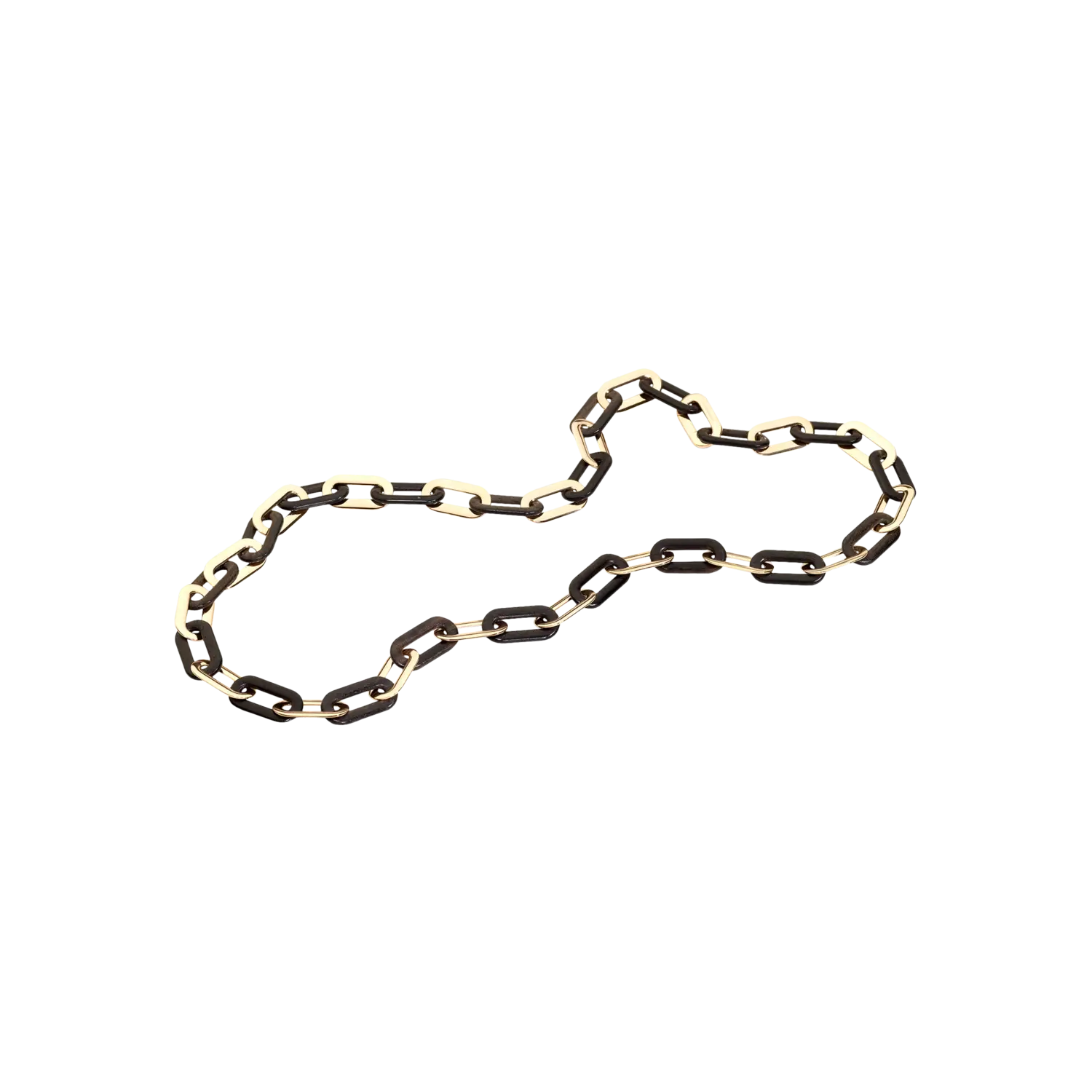 

Цепочка pirouette из 18-каратного розового золота и черного дерева Vhernier