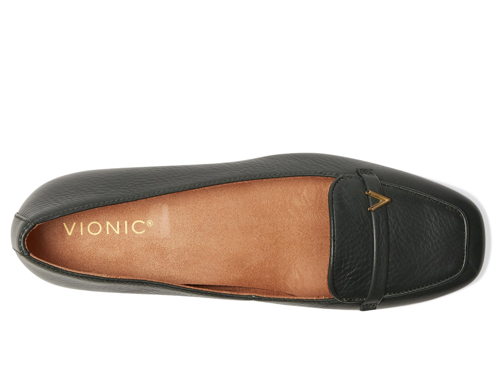 Балетки VIONIC Hayes Skimmers, Scarab Green Leather — фото 2