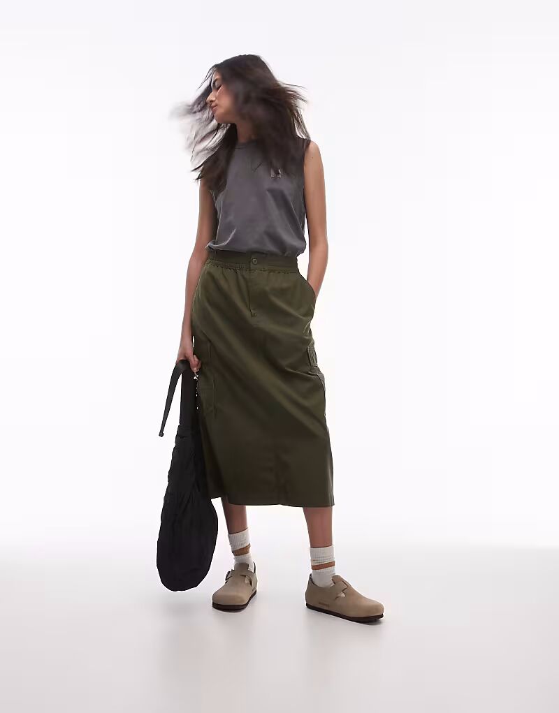 

Юбка Carhartt WIP Jet Cargo в цвете хаки