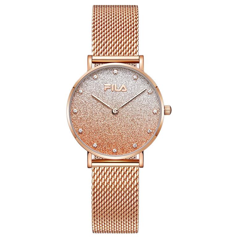 

FILA Часы Baby's Breath Wrist Watch Quartz Movement Stainless Steel Strap Gold Dial Women's Watch